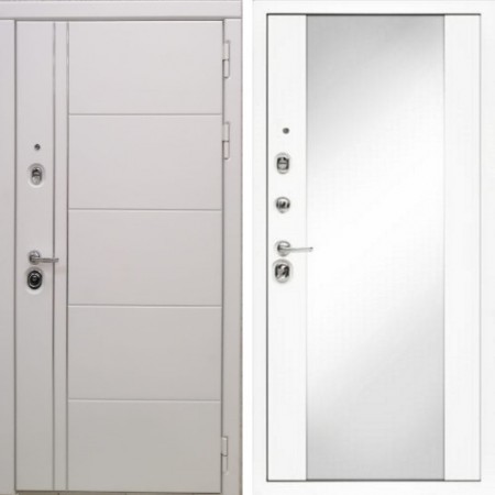 Дверь Периметр Loft white / зеркало белый софт 
