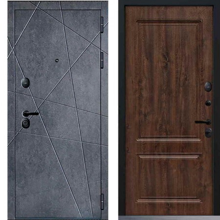 Входная дверь Command Doors Geometria 61 Темный дуб