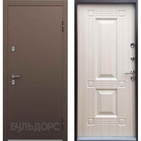 Входная дверь для дома Бульдорс ТермоБУЛЬ-1 Дуб Крем (Морозостойкие, терморазрыв)