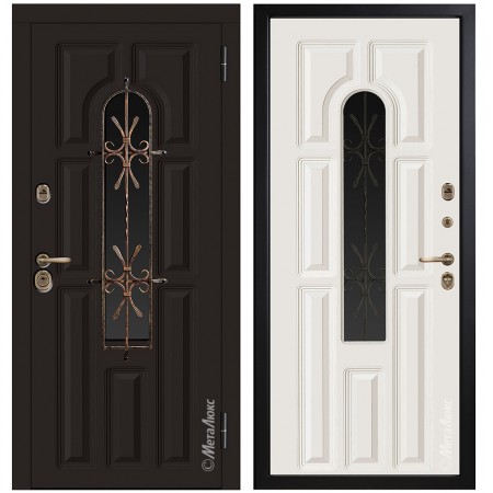 Дверь со стеклом Металюкс М370/10 Е1